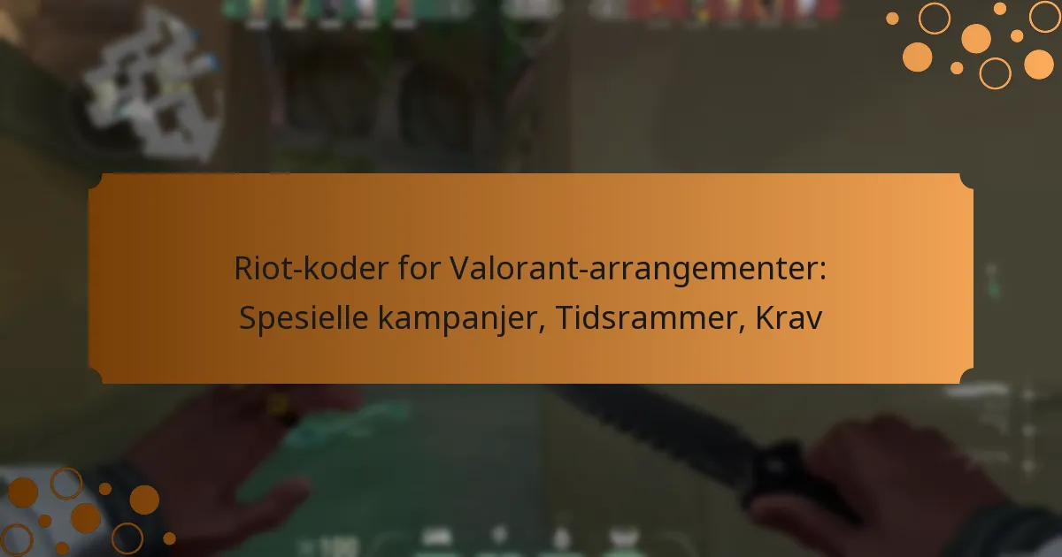 Riot-koder for Valorant-arrangementer: Spesielle kampanjer, Tidsrammer, Krav