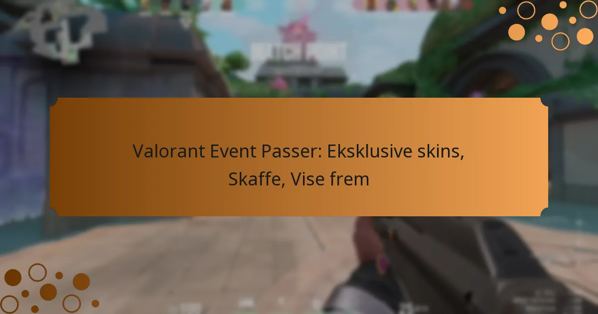 Valorant Event Passer: Eksklusive skins, Skaffe, Vise frem
