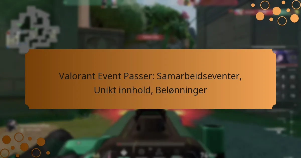 Valorant Event Passer: Samarbeidseventer, Unikt innhold, Belønninger